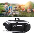 thumbnail image 1 of Large Capacity Waist Bag with Multiple Compartments and Back Cushioning Mesh Pad for Travel Hiking Running, 1 of 7