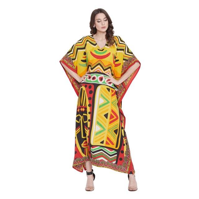 Caftans Longs pour Femmes, Robe Caftan Grande Taille, Robe de Soirée, Fête, Été, Plage, Robe d'Été, Manches Kimono, Robes Décontractées