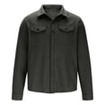 thumbnail image 4 of Army Lime Green for Man Fall Winter Long Sleeve Collared Turtleneck Neck Jacket Outfits Man Button 2025 Clothes Country Concert L, 4 of 6