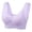 Purple, variant on AWZXDE Comfortable Wireless Lace Edge Front Side Buckle Bra for Women Seamless Design Ideal for Yoga Sleep and Everyday Wear Adjustable Large Size Gather Support