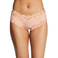 thumbnail image 1 of Maidenform Womens Cheeky Scalloped Lace Hipster, 9, Sheer Pale PinkGold, 1 of 1