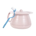 thumbnail image 2 of Tachiuwa Portable Spittoon Bedside Urinal Portable Handle Multifunction with Brush Toilet Pink, 2 of 9
