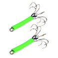 thumbnail image 1 of S SERENABLE 2 Pack Hooks ing Hooks Stainless Hooks Freshwater water Sports ing Green, 1 of 7