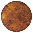 thumbnail image 3 of Round Rubberwood Accent Table In Olive Ash Burl, 3 of 5