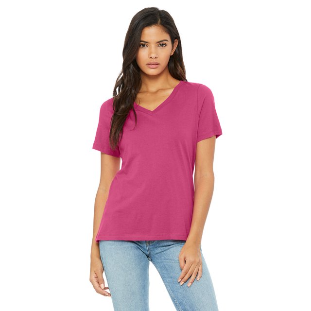 Bella + Canvas T-Shirt Décontracté Col en V pour Femmes