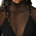 thumbnail image 5 of RXIRUCGD Mode Femmes Blouse à Manches Longues Confortable Respirante Col Roulé, Noir, Taille : S, 5 of 5