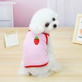 thumbnail image 1 of Agiferg Pet Dog Spring and Summer Wear Thin Short-board Fruit Embroidered Camisole, 1 of 5