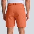 thumbnail image 4 of FRSASU Men's Golf Shorts Dress Casual Work Flat Front Lightweight Quick Dry Hybrid Short with Pockets Orange, 4 of 6