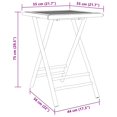 thumbnail image 4 of vidaXL Folding Garden Table 55x55x75 cm Bamboo, 4 of 5