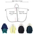 thumbnail image 2 of MIASHUI Poncho de Pluie Imperméable avec Capuchon et Fermeture Éclair Imperméable pour Adultes, Rouge, Taille Unique, 2 of 8