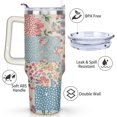 thumbnail image 2 of Gobelet 40 Oz avec Poignée et Paille Isolé Double Paroi en Acier Inoxydable Tasse de Voyage Boîte Cadeau Gobelet Réutilisable Tasse de Café de Voyage pour Bureau Tasse de Bière Isolée Portable pour Boissons Chaudes et Froides, 2 of 5