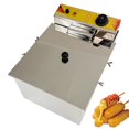 thumbnail image 1 of 12L Cheese Hot Dog Sticks Fryer Multifunctional Electric Deep Fryer Stainless Steel 110V, 1 of 12