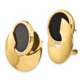 thumbnail image 2 of 14k Onyx Fantaisie Boucles d'Oreilles H621, 2 of 2