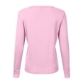 thumbnail image 4 of Cardigan à Col Rond pour Femmes, Mode Durable, Tricoté, Manches Longues, Grandes Tailles, Coupe Ample, Couleur Unie, Veste Chandail Courte, Cardigan - Hontri, 4 of 4