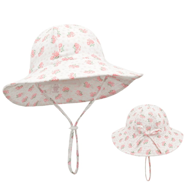 Chapeau de Soleil Réglable Chapeaux de Plage Séchage Rapide Pliable Upf 50+ Protection Uv Cadeaux pour Bébé Fille Chapeaux de Soleil pour Bébé Garçons Filles Mode