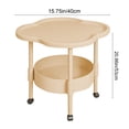 thumbnail image 3 of ZZkhGO Mini Bedside Table, Small Apartment Side Table, Space Saving Nightstand for Bedroom Living Room, 3 of 7