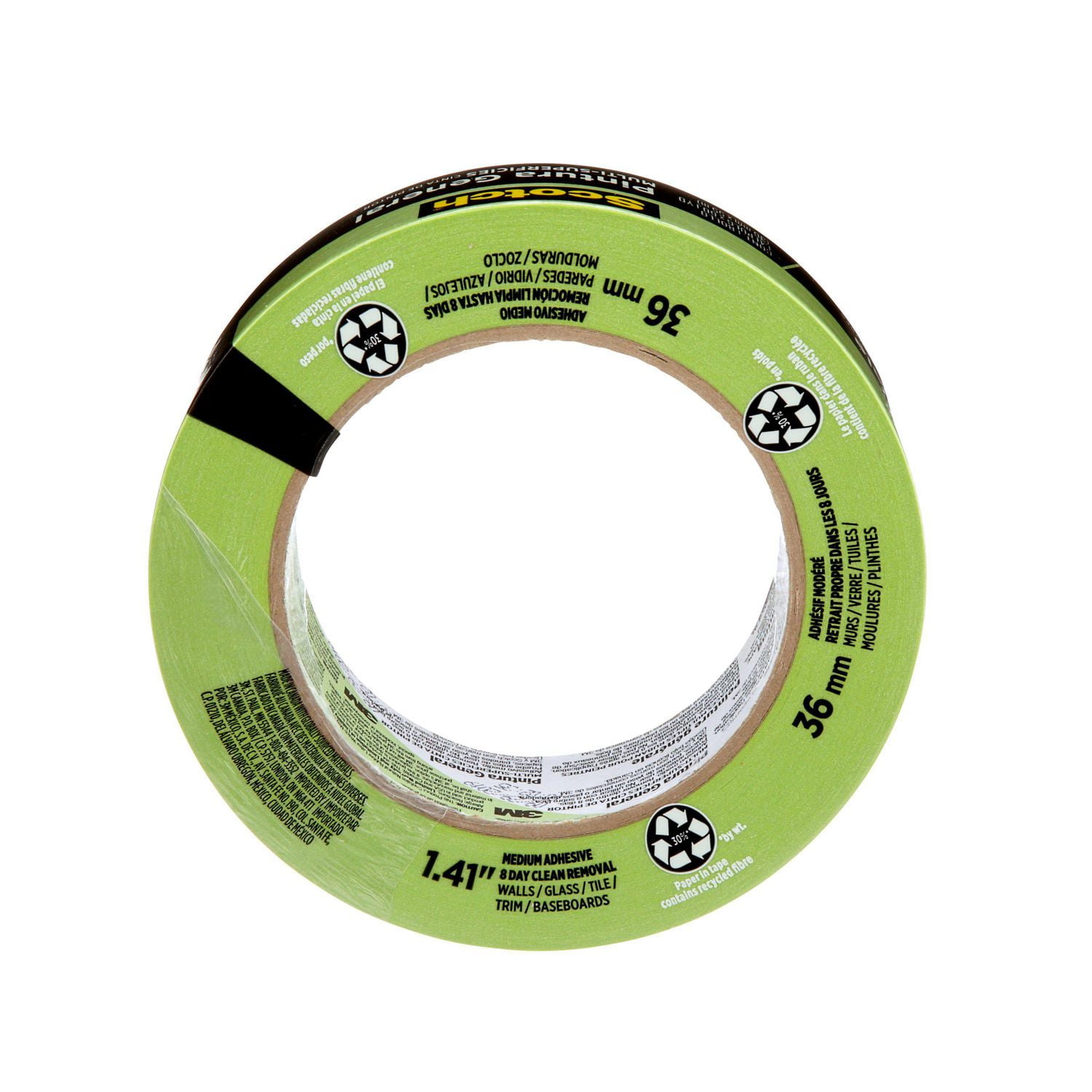 Ruban pour peintres pour surfaces multiples à usage général Scotch®, 2055-36NP, 36 mm x 55 m (1,41 po x 60,1 v)
