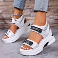thumbnail image 3 of IUJSOY Womens Sandals Open Toe Platform Sneakers Lightweight Cushion Hook and Loop Athletic Shoes, 3 of 9