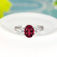 thumbnail image 3 of Riforla Women's Retro Fashion Jewelry Diamond Ring Opening Ring Rings Red, 3 of 8