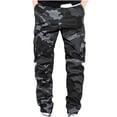 thumbnail image 1 of RKSTN Mens Cargo Pants Ripstop Work Pants Relaxed Fit Outdoor Tactical Camouflage Plus Size Trousers with Pockets, 1 of 2