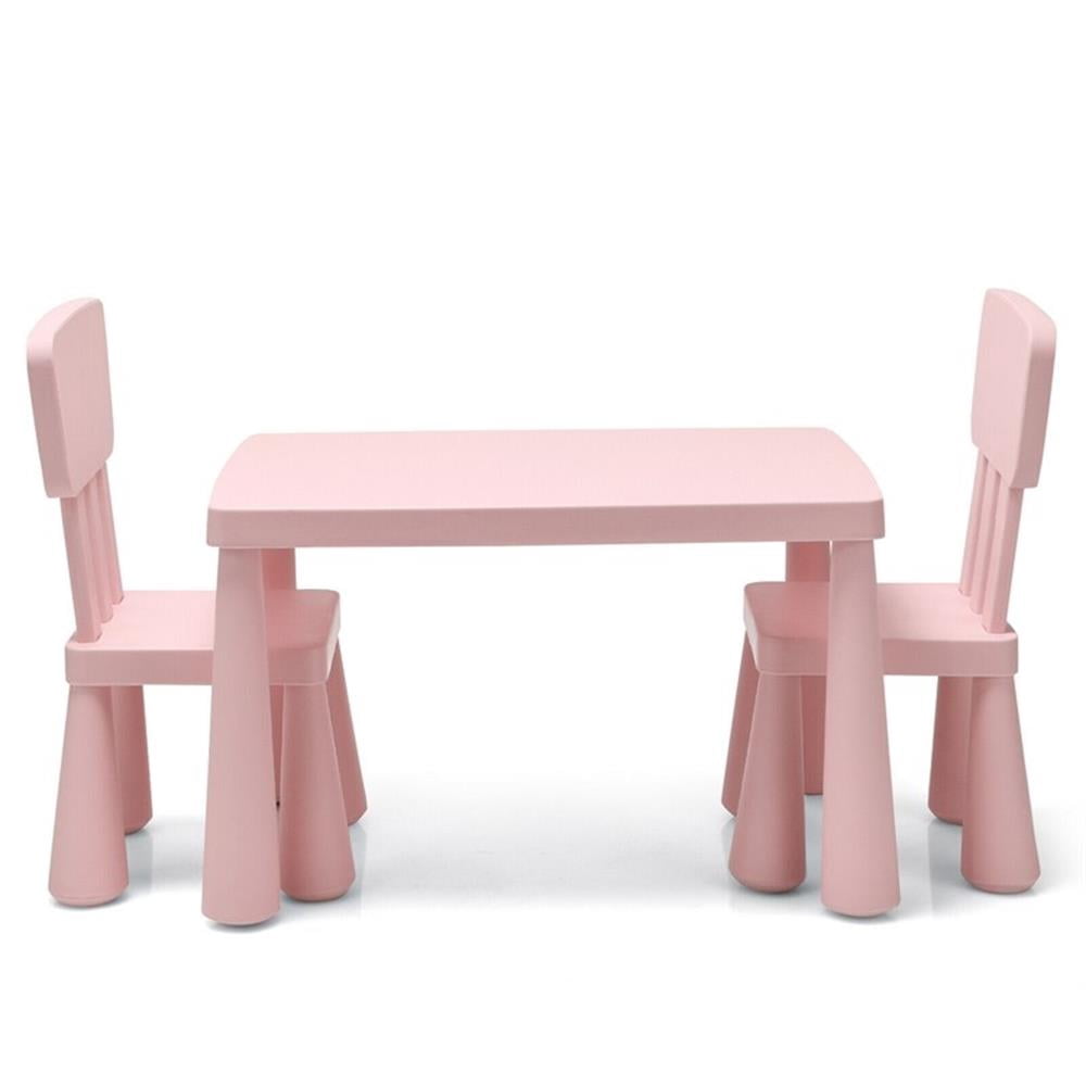 Pemberly Row Kids Table & 2 Chairs Set Toddler Activity Play Dining Baby Gift