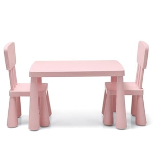 Pemberly Row Table pour enfants & 2 Ensemble de chaises Activité de bébé Jouer à la salle à manger Cadeau bébé