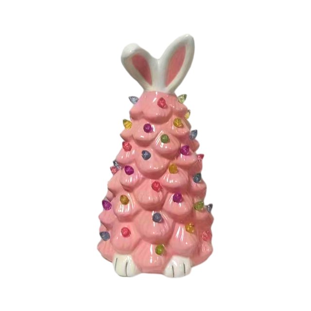 Easter Decorations Savings Pisexur Easter Bunny Tree Easter Decorations for Indoor Spring Home Bedroom Office Decor,Tabletop Bunny Rabbit Tree Home Tabletop Bunny Doll Tree for Kids (5.51×9.64 in)