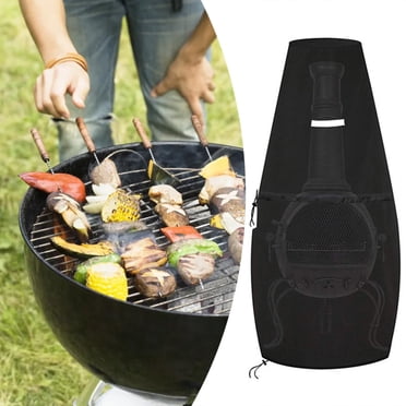 Housse pour Foyer Chiminea de 25 Pouces DIA pour Terrasse Extérieure, Foyer au Bois pour Véranda
