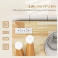 thumbnail image 4 of HOMCOM Rolling Kitchen Island with Drop Leaf, Portable Kitchen Island White, 4 of 10