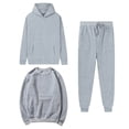 thumbnail image 1 of MeetoTime Women's 3 Piece Outfit Tracksuit Pullover Top Hooded Sweatshirt and Sweatpants Lounge Set, 1 of 5