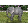 thumbnail image 4 of Décor de Jardin Statue d'Animal Éléphant Debout avec Statue Trompette, 4 of 5