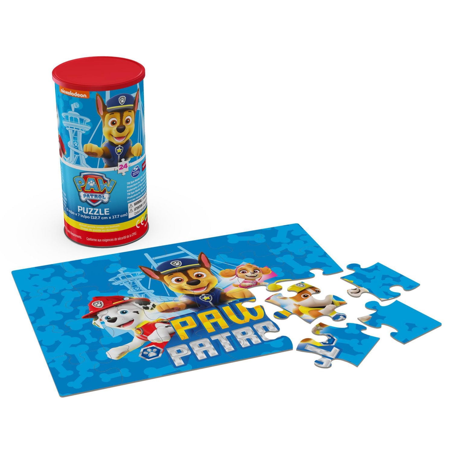 Puzzle PAW Patrol 48 pièces en tube
