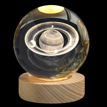 EGNMCR Room Decor, Home Decor 3D Crystal Ball,Crystal Ball Cosmic Series Night Light crystal ball