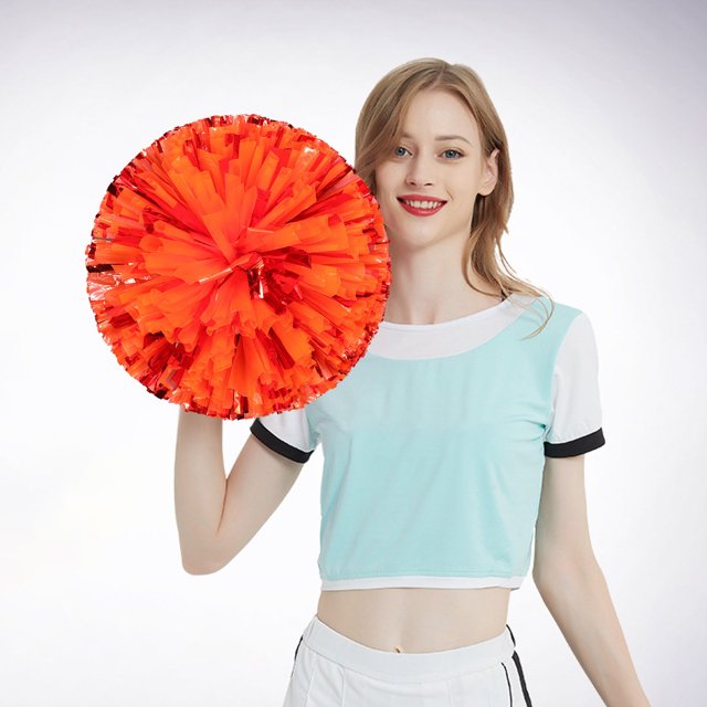 2 Pcs Décorations de Fête de Cheerleading Colorées à Main Fleurs Activités Sportives Performance pour Femmes Collation des Grades Universitaire Décorations de Fête 2022 Robe de Fête