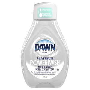 Dawn Gratuit & Recharge de pulvérisation de vaisselle, savon de cuisson, parfum de poire 473ML