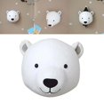 thumbnail image 3 of Tête d'Animal Chambre de Bébé Fixation Murale Pendentif Poupée Ours, 3 of 8