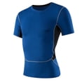 thumbnail image 1 of hotojiny Men’s Compression Shirts Short Sleeve Quick Dry Sports Athletic Workout Tee Base Layer Undershirt T-Shirt Tops, 1 of 3