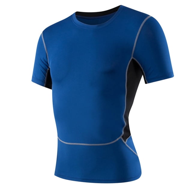 hotojiny Men’s Compression Shirts Short Sleeve Quick Dry Sports Athletic Workout Tee Base Layer Undershirt T-Shirt Tops