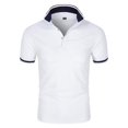thumbnail image 4 of Chemise à Boutons pour Hommes - Coupe Classique, Col, Tissu Anti-Humidité, 4 of 4
