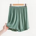 thumbnail image 2 of Timegard Womens Lounge Shorts Elastic Waist Solid Color Comfy Summer Casual Workout Half Trousers, 2 of 6