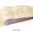 thumbnail image 3 of Decodeary Wood Marbling SelfAdhesive Skirting Line Exquisite Workmanship And Retro Fashion PVC Waterproof Waist Line For Wall PVC yellow peony 1Set, 3 of 6
