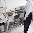 thumbnail image 3 of BeesClover Stainless Steel Utility Sink, Free Standing Single Bowl with Complete Faucet Set for Laundry, Kitchen, Garage & Outdoor, 3 of 7