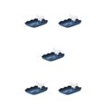 thumbnail image 3 of Transemion Pot Lid Holder with Tray Nonslip Kitchen Multi-purpose Organizer Spatula Pan Stand Cabinet Storage Rack Household Blue 5Set, 3 of 6