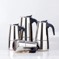 thumbnail image 2 of Premium Stainless Steel Italian Coffee Maker, Classic Coffee Maker (100/200/200/450 ML) For Induction Cooker, 2 of 5