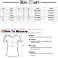 thumbnail image 3 of Qertyioot Femmes Été Casual Couleur Unie Col Rond Manches Tops Lâches Merci Chemisiers, 3 of 5