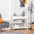 thumbnail image 2 of HOMCOM Console Table w/ Shelves Drawers for Living Room Entryway Bedroom, 2 of 10