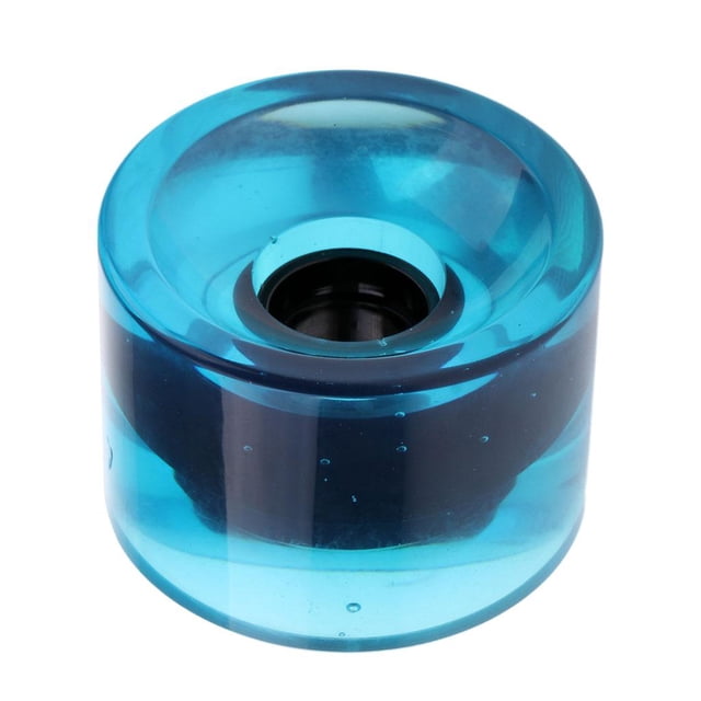 jinwen 70 X 51mm Skateboard Accessory Longboard Mini Cruiser High Strength PU Wheel - clear blue