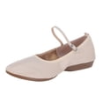 thumbnail image 1 of Cathalem Ballerines pour Femmes Confortables à Bout Pointu Toe Chaussures d'Affaires Décontractées, Blanc 40, 1 of 5