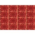 thumbnail image 1 of Ahgly Company Tapis d'Intérieur Lavables en Machine, Rectangle Rouge de Transition, 2' x 3', 1 of 7