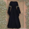 thumbnail image 2 of Birdeem Robe Décontractée Vintage Patchwork pour Femmes, Longueur au Sol, Cosplay Gothique, 2 of 4